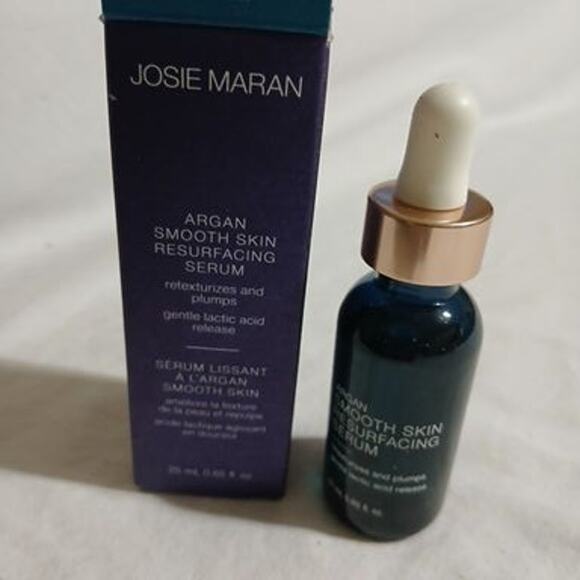 Josie Maran Argan Smooth Skin Resufacing Serum Retexturizes and plumps .85oz NIB - Picture 5 of 7